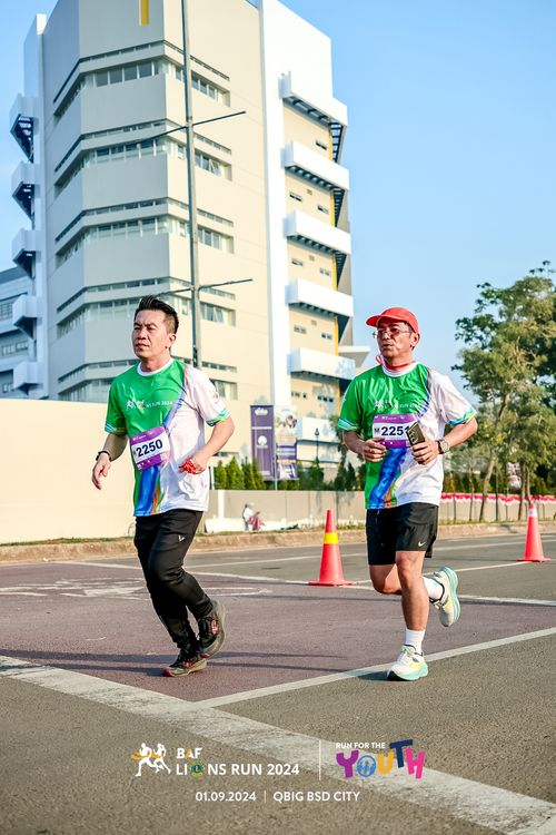 Race photo from BAF LIONS RUN 2024