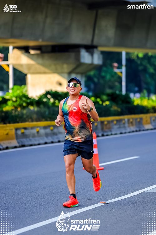 Race photo from Smartfren Run 2025 