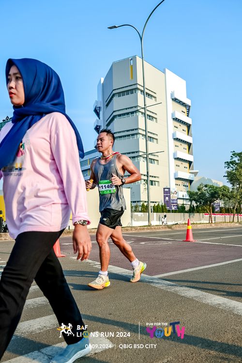 Race photo from BAF LIONS RUN 2024