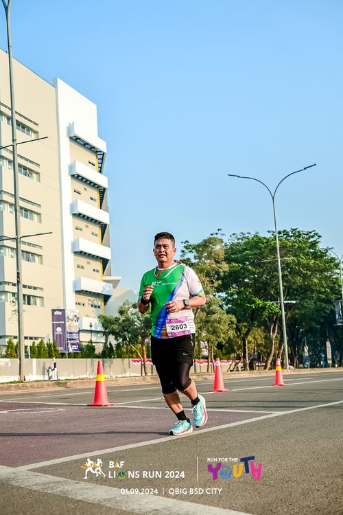 Race photo from BAF LIONS RUN 2024