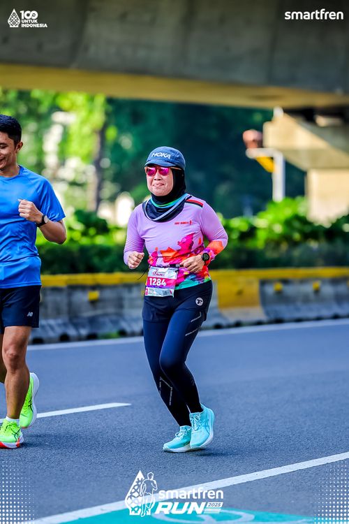 Race photo from Smartfren Run 2025 