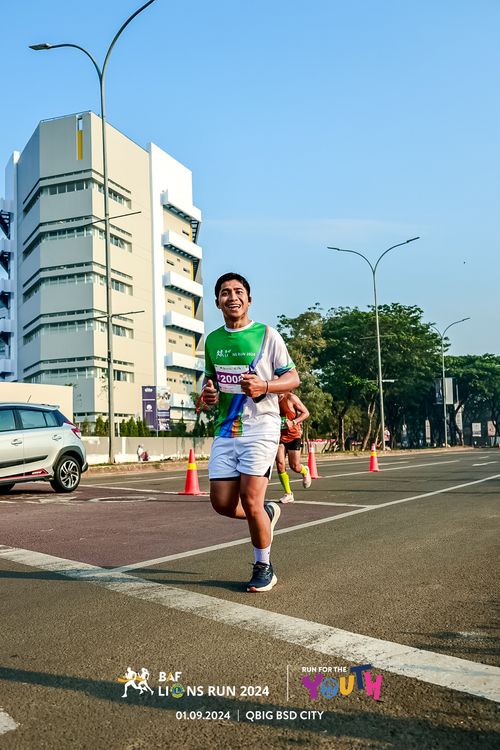 Race photo from BAF LIONS RUN 2024