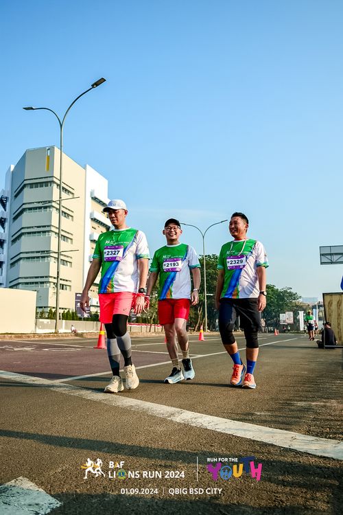 Race photo from BAF LIONS RUN 2024