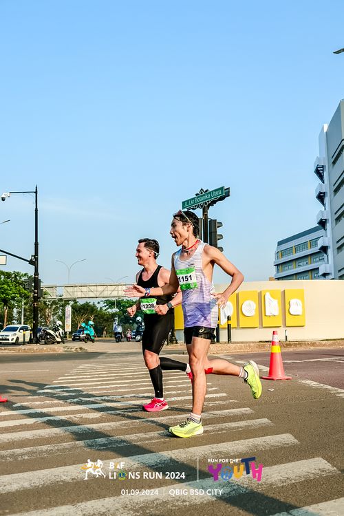 Race photo from BAF LIONS RUN 2024