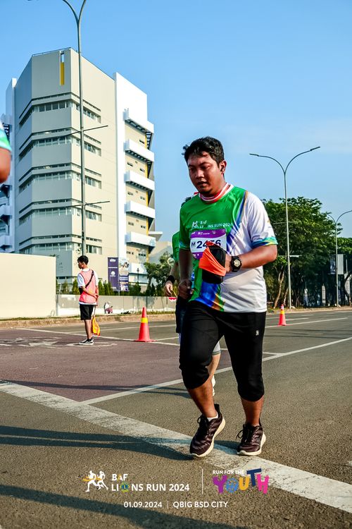 Race photo from BAF LIONS RUN 2024