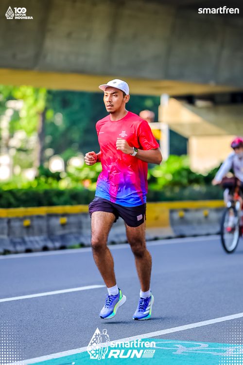 Race photo from Smartfren Run 2025 