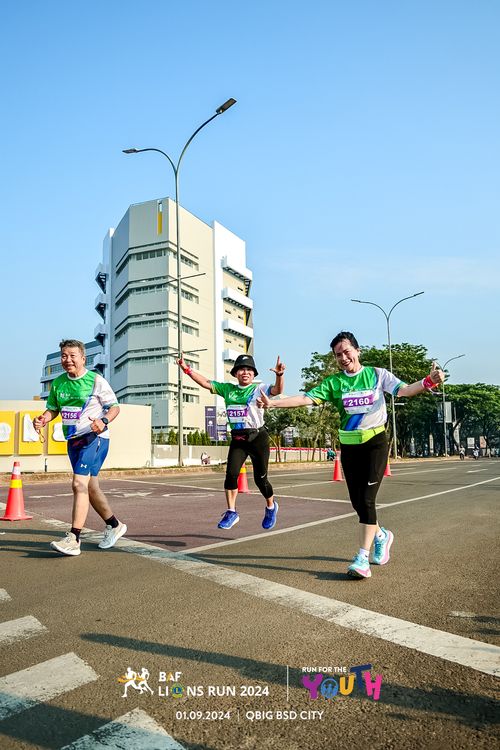 Race photo from BAF LIONS RUN 2024