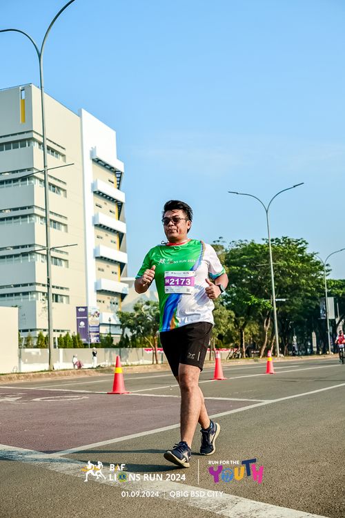 Race photo from BAF LIONS RUN 2024