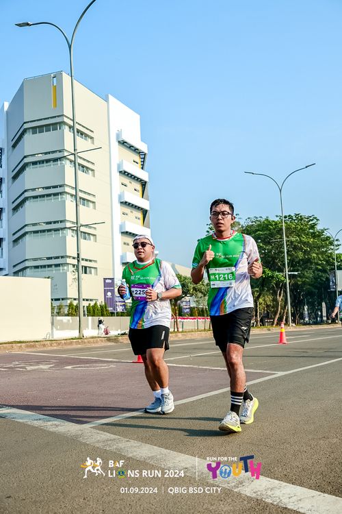 Race photo from BAF LIONS RUN 2024