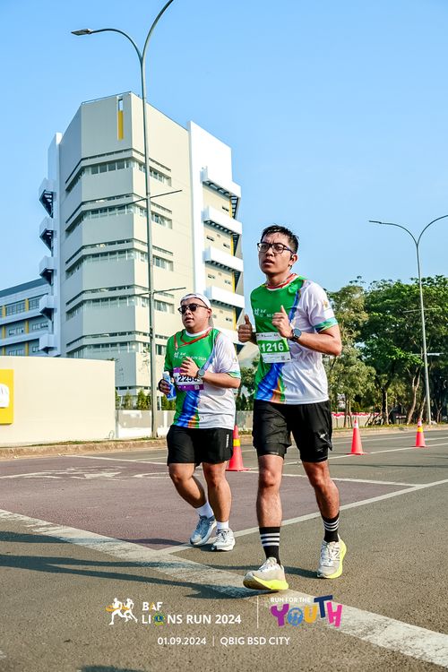 Race photo from BAF LIONS RUN 2024