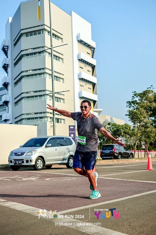 Race photo from BAF LIONS RUN 2024