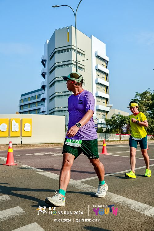 Race photo from BAF LIONS RUN 2024