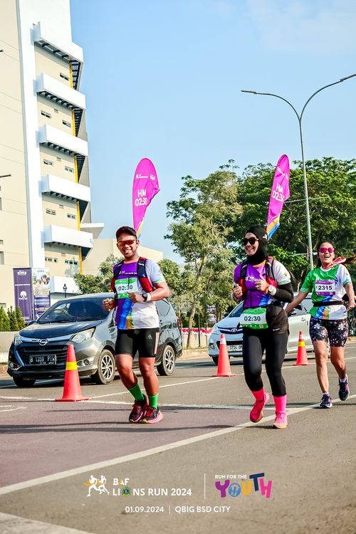 Race photo from BAF LIONS RUN 2024