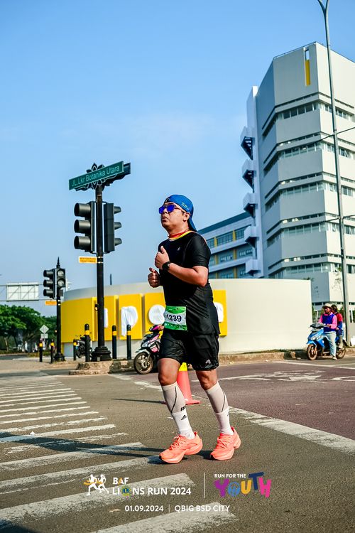 Race photo from BAF LIONS RUN 2024