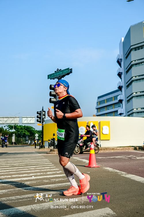 Race photo from BAF LIONS RUN 2024