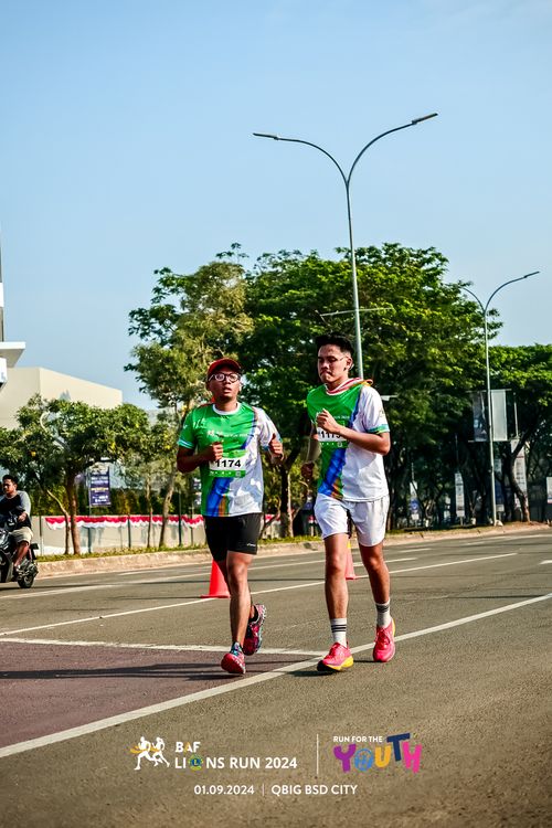 Race photo from BAF LIONS RUN 2024