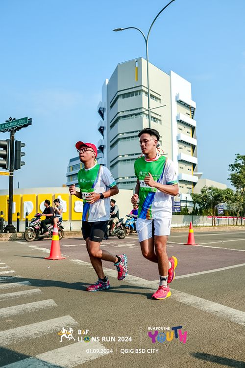 Race photo from BAF LIONS RUN 2024