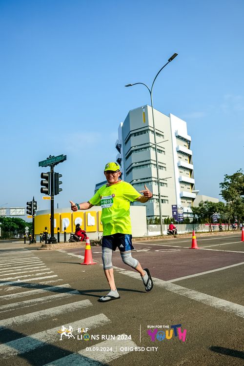 Race photo from BAF LIONS RUN 2024