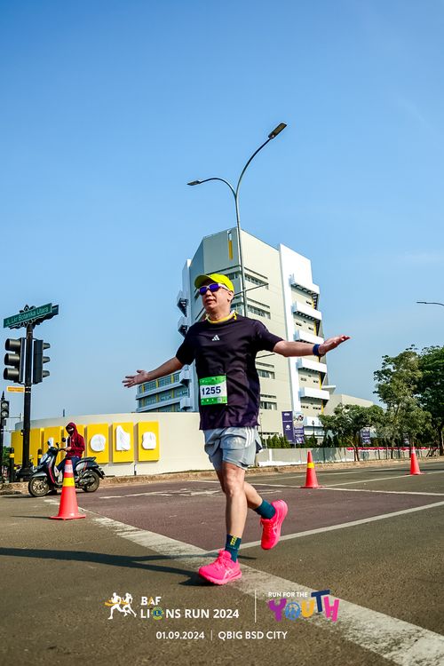 Race photo from BAF LIONS RUN 2024