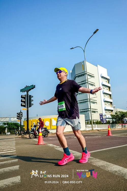 Race photo from BAF LIONS RUN 2024