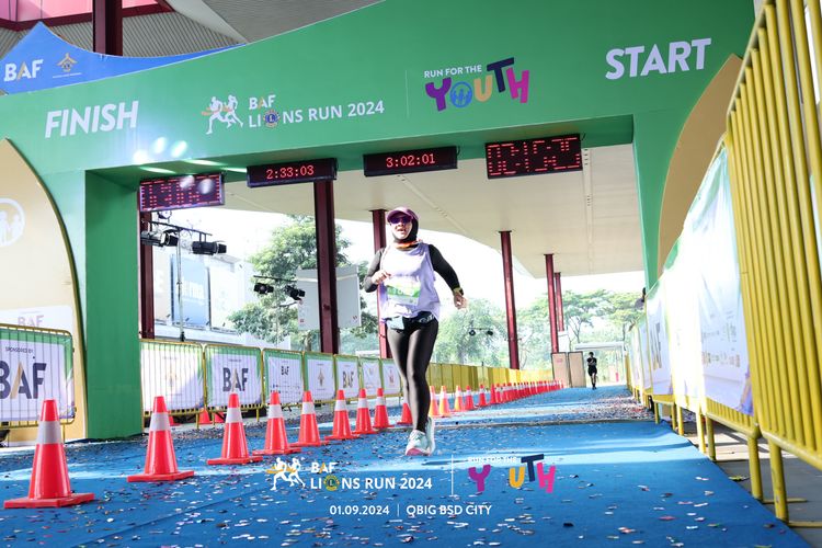 Race photo from BAF LIONS RUN 2024
