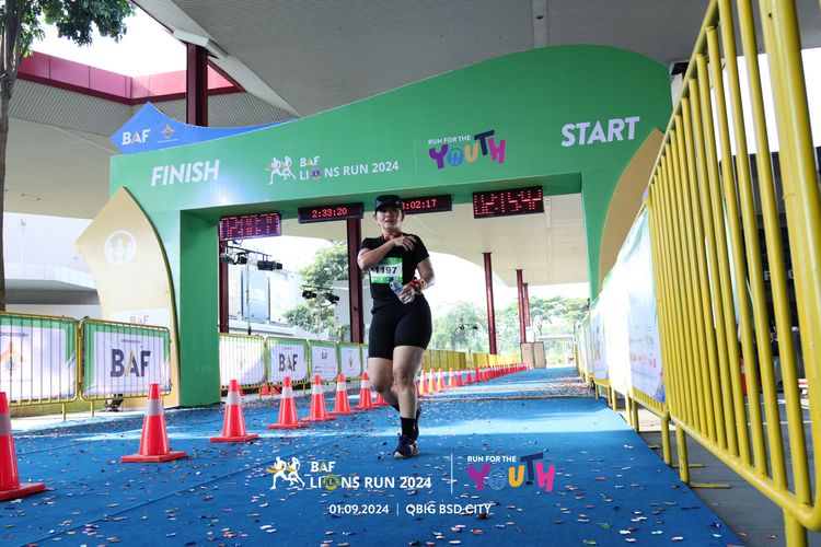Race photo from BAF LIONS RUN 2024