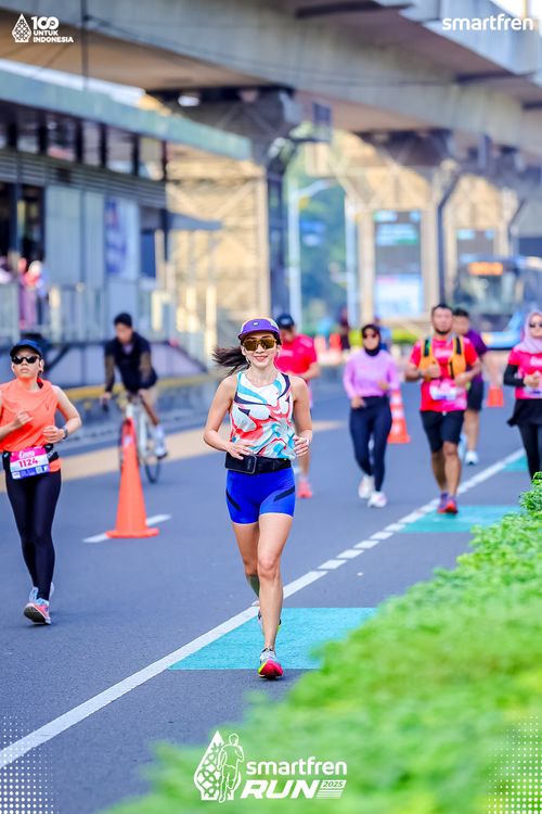 Race photo from Smartfren Run 2025 