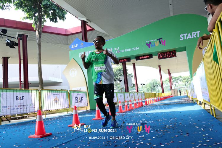 Race photo from BAF LIONS RUN 2024