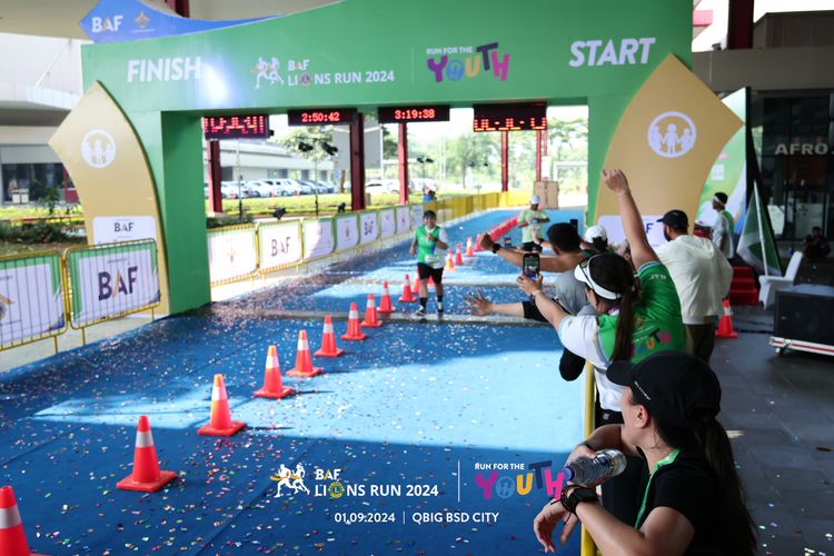 Race photo from BAF LIONS RUN 2024