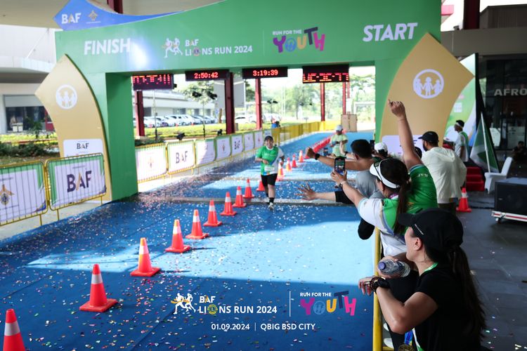 Race photo from BAF LIONS RUN 2024