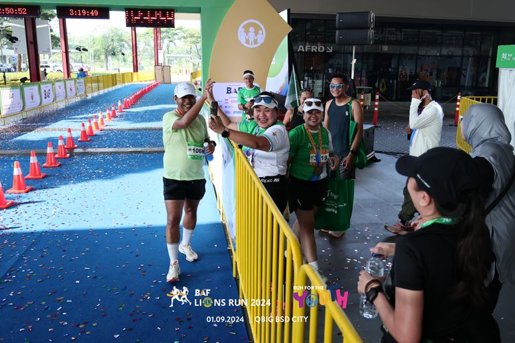 Race photo from BAF LIONS RUN 2024