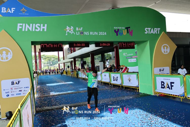 Race photo from BAF LIONS RUN 2024