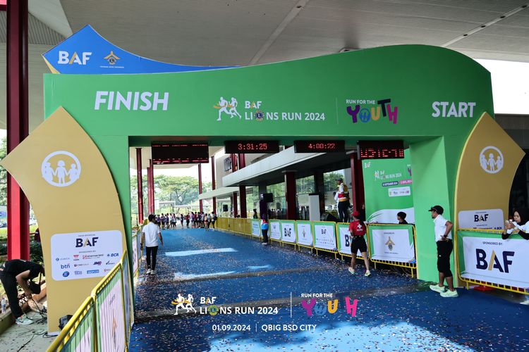 Race photo from BAF LIONS RUN 2024