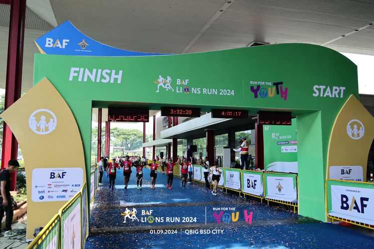 Race photo from BAF LIONS RUN 2024