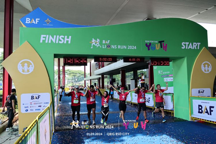 Race photo from BAF LIONS RUN 2024
