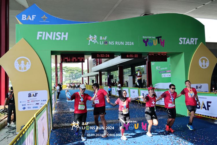 Race photo from BAF LIONS RUN 2024