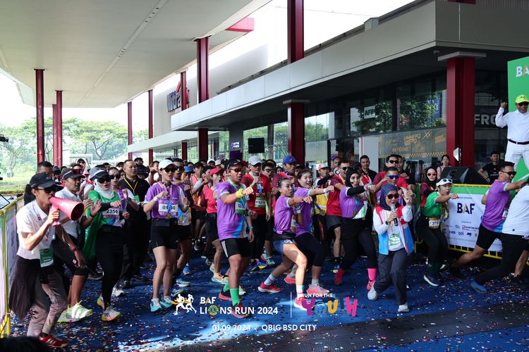 Race photo from BAF LIONS RUN 2024