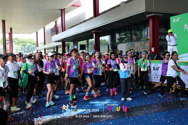 Race photo from BAF LIONS RUN 2024