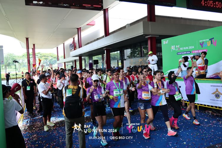 Race photo from BAF LIONS RUN 2024