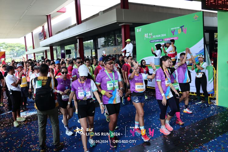 Race photo from BAF LIONS RUN 2024