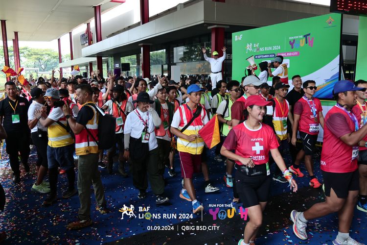 Race photo from BAF LIONS RUN 2024