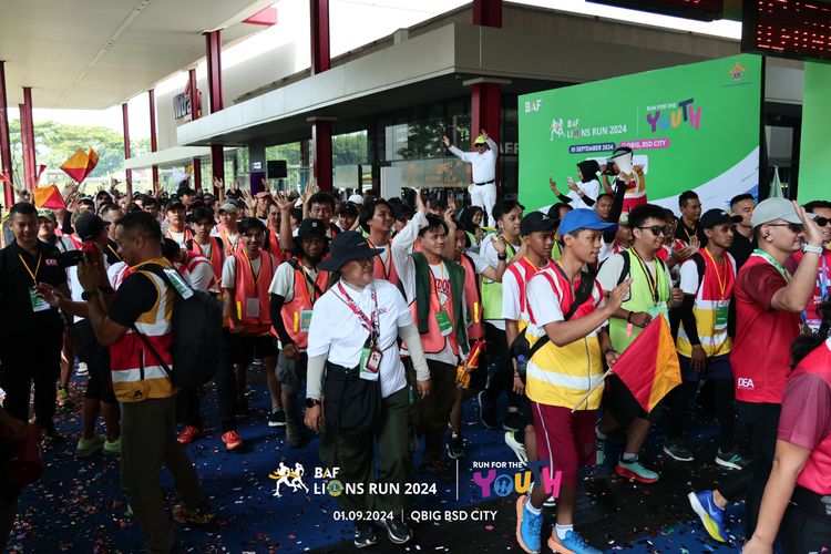 Race photo from BAF LIONS RUN 2024