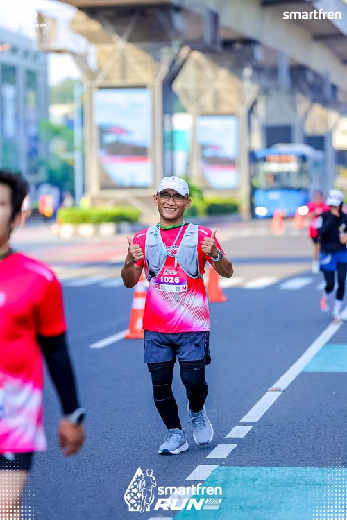 Race photo from Smartfren Run 2025 