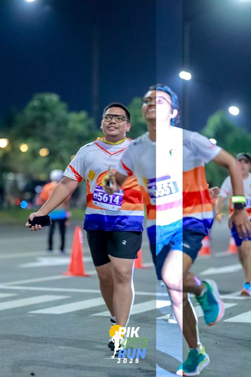 Race photo from PIK NITE RUN 2025