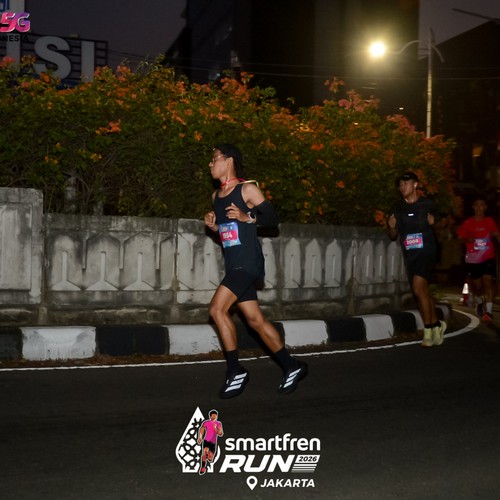 Race photo from SMARTFREN RUN 2026