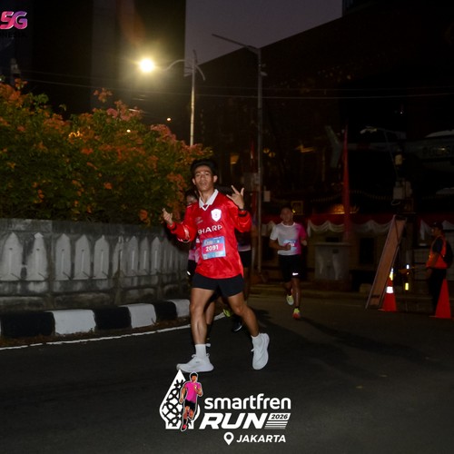Race photo from SMARTFREN RUN 2026