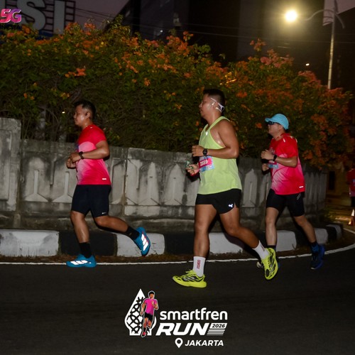 Race photo from SMARTFREN RUN 2026