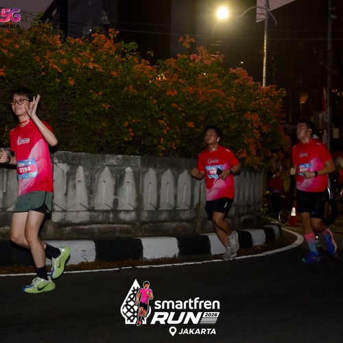 Race photo from SMARTFREN RUN 2026
