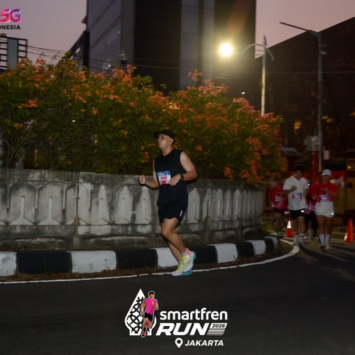 Race photo from SMARTFREN RUN 2026