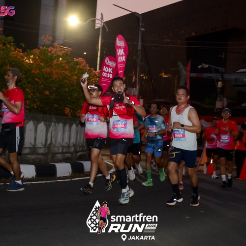 Race photo from SMARTFREN RUN 2026